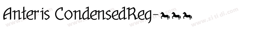 Anteris CondensedReg字体转换